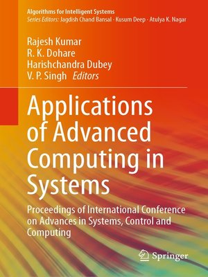 cover image of Applications of Advanced Computing in Systems